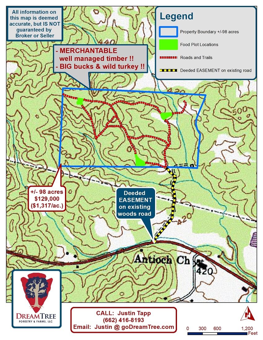 McNairy County, +/ 98 acres, TN57 W, Ramer