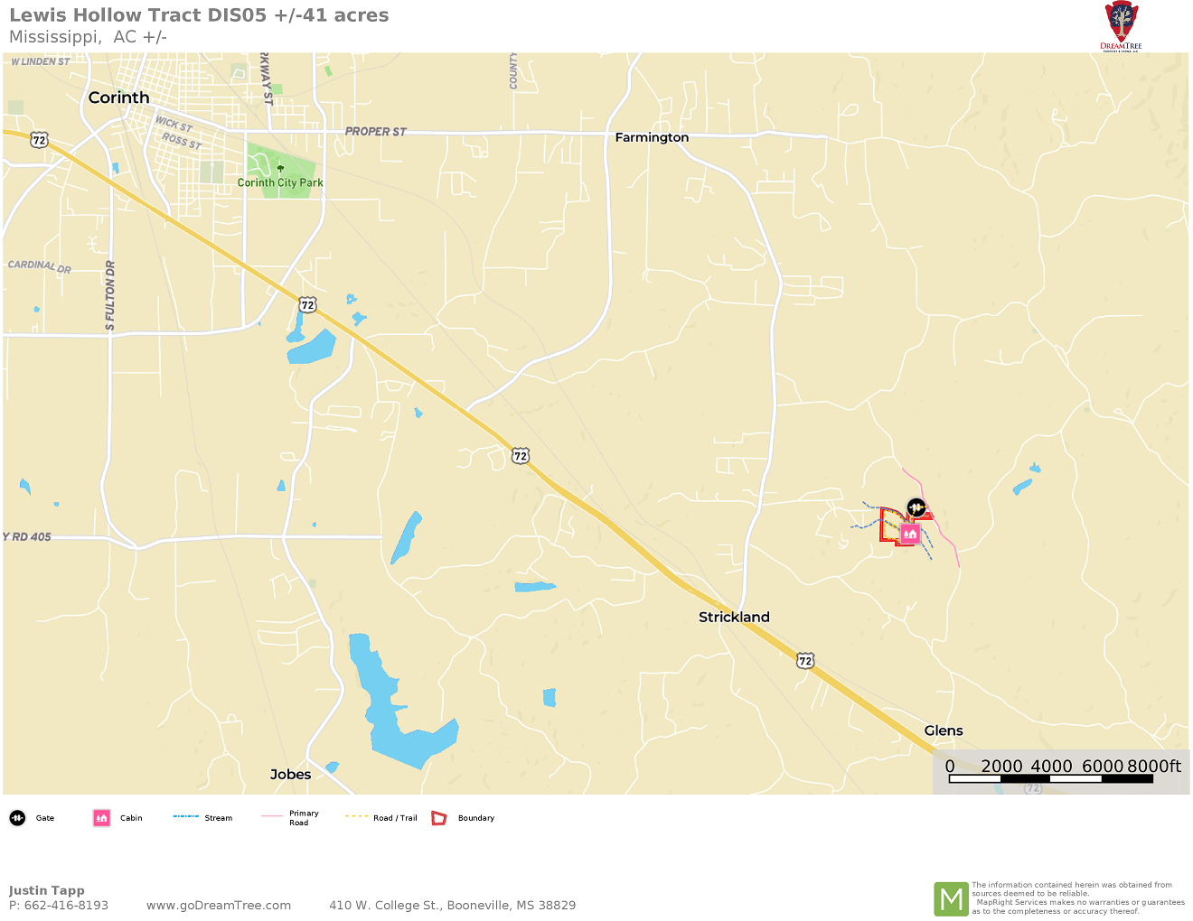 32 location map Lewis Hollow Tract DIS05.png